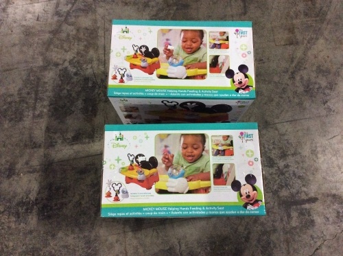 Lot of (2) The First Years Disney Helping Hands Feeding and Activity Seats - New  - Lot 1219