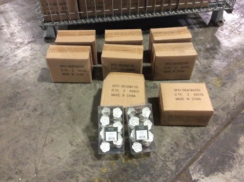 Lot of (8) White Rose Shower Hooks, 2 Sets per Box - New - Lot 224