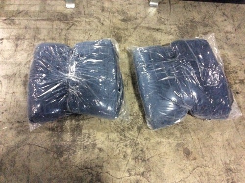 Lot of (2) Threshold 55" x 80" Microplush 12lb Weighted Blanket with Removable Cover - New - Lot 977