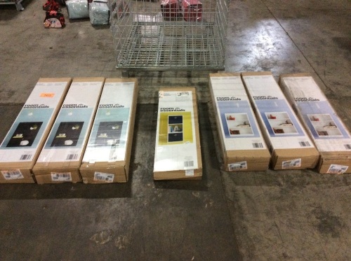 Lot of (6) Room Essentials Book Shelves, Various Styles - Appear New  - Lot 165