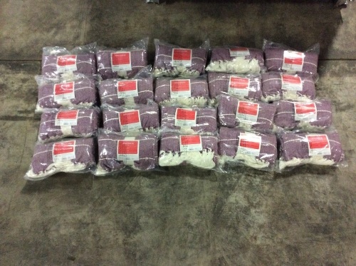 Lot of (20) Opalhouse Woven Stripe Purple Throw Blankets, 50" x 60" - New - Lot 481