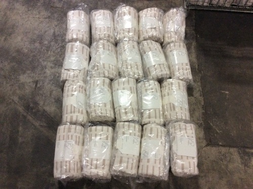 Lot of (20) Project 62 Woven Linework Throw Blankets, Cream, 60"x50" - New  - Lot 1230