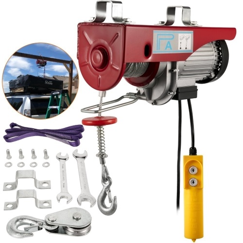 440lbs Mini Electric Wire Cable Hoist Winch Crane Lift Overhead Remote Control. Appears New - Lot 831