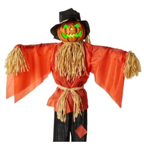Husker The Corn Keeper Animatronic Scarecrow Halloween Decor w/ LED Eyes - Lot 82