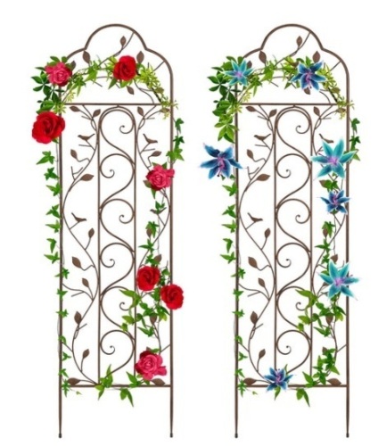 Set of 2 Iron Arched Garden Trellis - Lot 96
