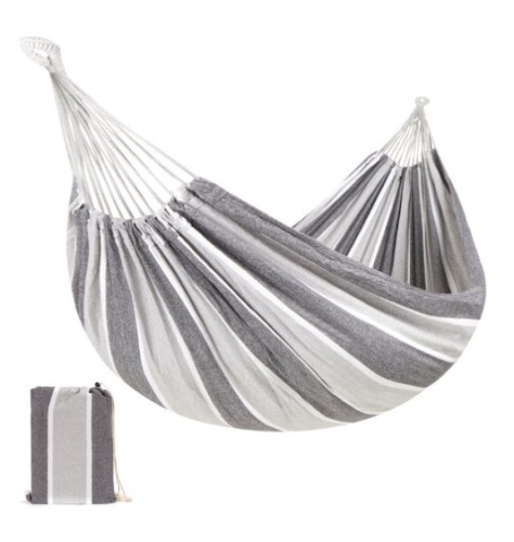 2-Person Brazilian-Style Double Hammock w/ Portable Carrying Bag, Steel - Lot 109