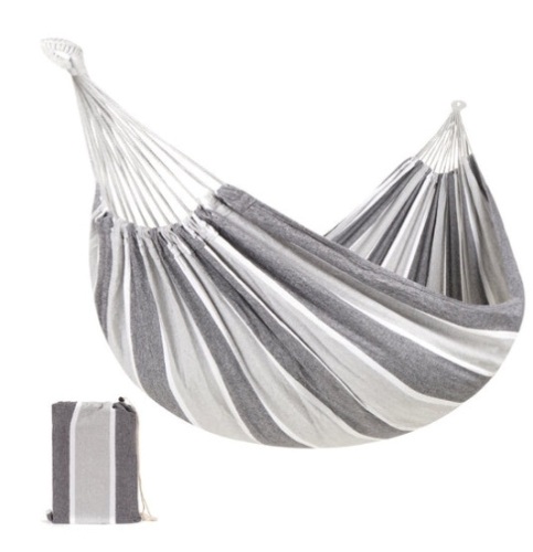 2-Person Brazilian-Style Double Hammock w/ Portable Carrying Bag, Steel - Lot 135