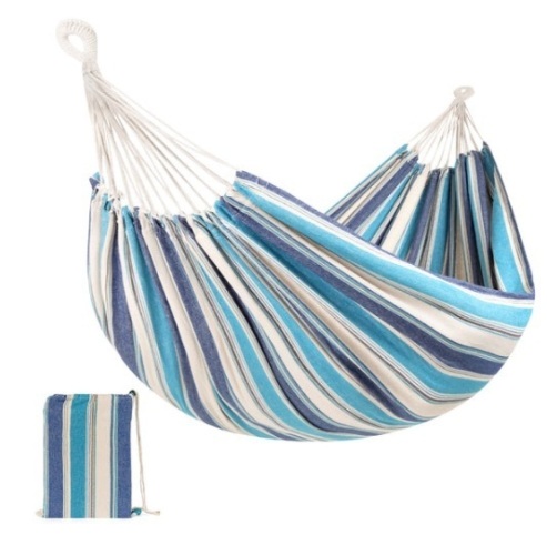 2-Person Brazilian-Style Double Hammock w/ Portable Carrying Bag, Ocean - Lot 139