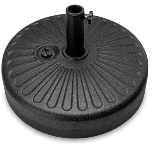 Plastic Patio Umbrella Base Pole Holder Accessory w/ Adjustable Knob - Lot 143