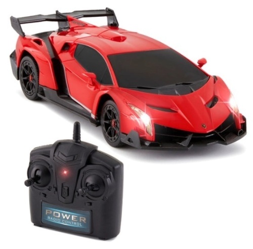 1/24 Kids RC Lamborghini Veneno Racing Car Toy w/ Lights, Shock Suspension - Lot 146