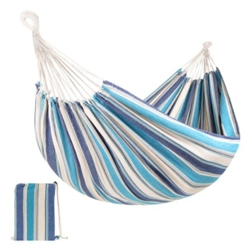 2-Person Brazilian-Style Double Hammock w/ Portable Carrying Bag, Ocean - Lot 203