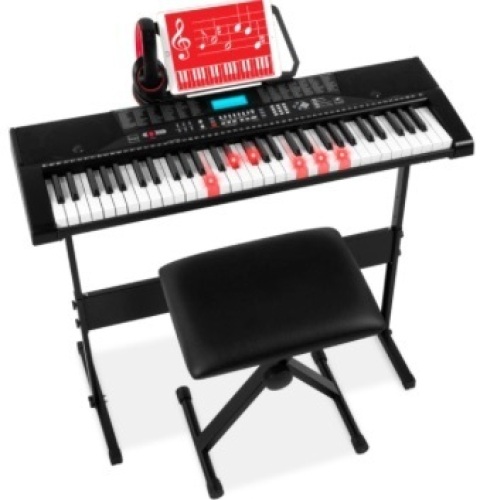 61-Key Electronic Keyboard Piano Set - Lot 256