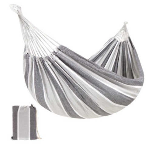 2-Person Brazilian-Style Double Hammock w/ Portable Carrying Bag, Steel - Lot 297
