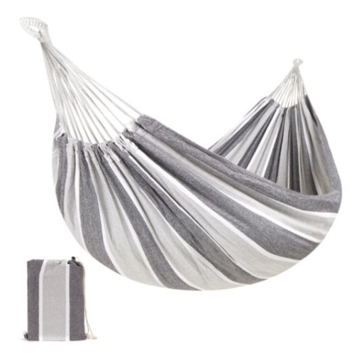 2-Person Brazilian-Style Double Hammock w/ Portable Carrying Bag, Steel - Lot 298