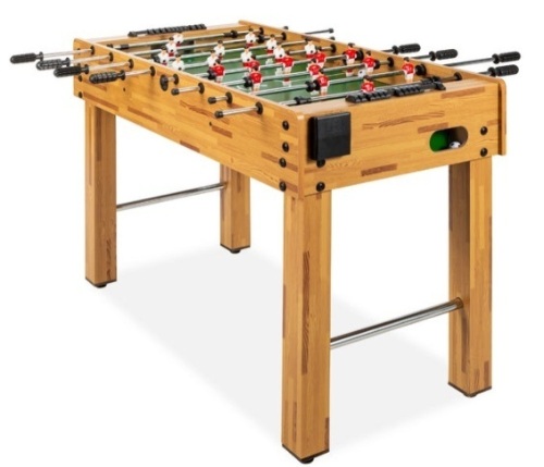 Foosball Game Table, Arcade Table Soccer w/ 2 Cup Holders, 2 Balls - 48in - Lot 300