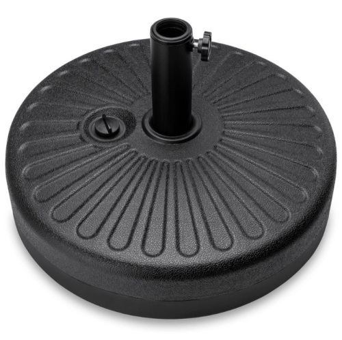 BCP Plastic Patio Umbrella Base Pole Holder Accessory w/ Adjustable Knob, SKY4527 - Lot 512