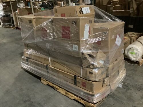 Pallet of (10) Cantilever Umbrellas & (10) Cantilever Umbrella Bases - Uninspected - Lot 94