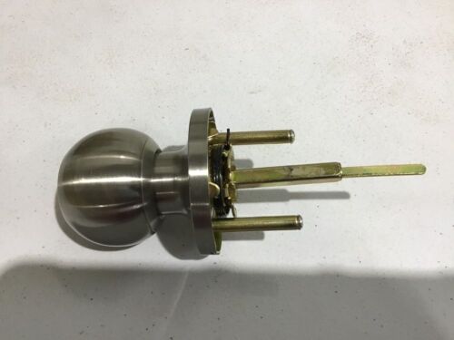 3-Pack Keyed Entry Door Knob and Single Cylinder Deadbolt Combination Set in Satin Nickel - Lot 234