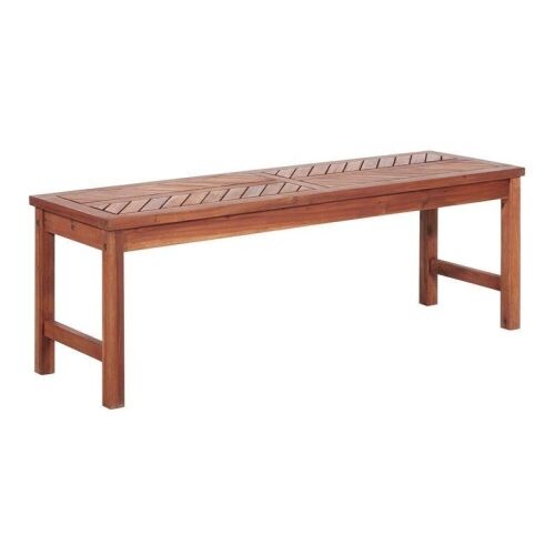  53" Acacia Modern Outdoor Wood Patio Dining Bench - Lot 364