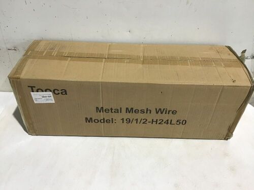 Tooca Metal Mesh Wire, 64x21x21cm - Lot 535