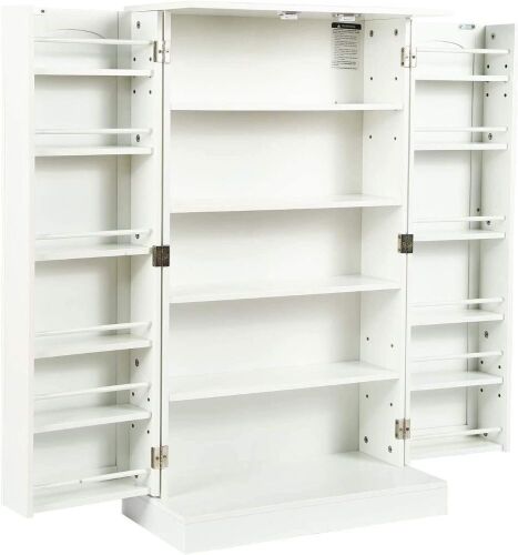 Kitchen Pantry Storage Cabinet with Adjustable Shelves - Lot 1065