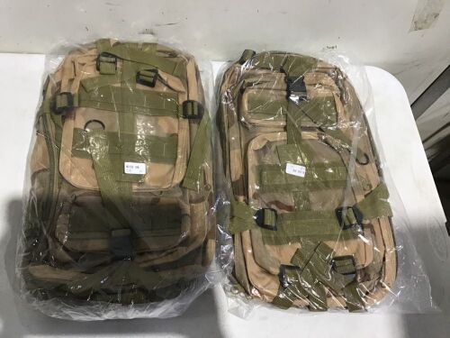 Lot of (2) Camouflage Backpacks - Lot 1093
