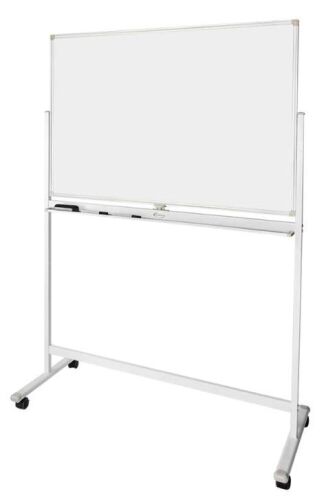 ShowMaven Double-Sided Standing Whiteboard with Wheels - Lot 283