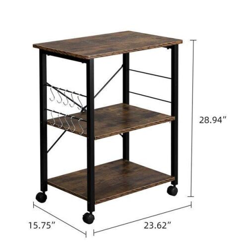 3-Tier Kitchen Microwave Cart - Lot 1103