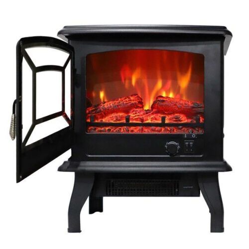 Ktaxon Small Electric Fireplace Indoor Heater 16.5x8.6x20in - Lot 755