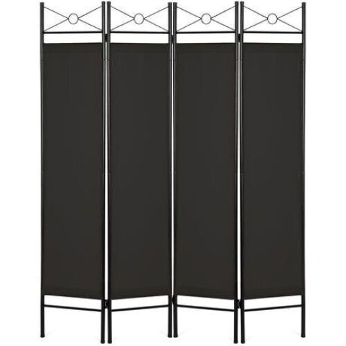 4-Panel Folding Privacy Screen Room Divider Decoration Accent, 6ft - Lot 1147