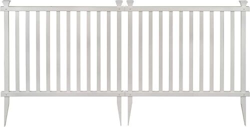 Zippity No Dig Baskenridge Semi-Permanent Vinyl Fence, 36x42in, 2-Pack - Lot 514
