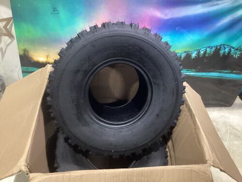 Set of (2) MOTOOS All-Terrain ATV UTV Tubeless Tires, Size 22x10-9in - Lot 389
