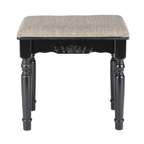 Vanity Stool with Solid Wood Legs - Lot 294