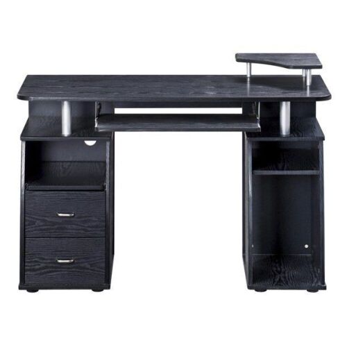 Techni Mobili Complete Computer Workstation Desk With Storage, Espresso - Lot 777