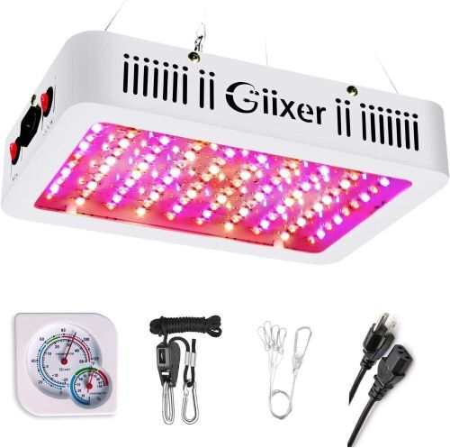 Giixer 1000W Dual Switch & Dual Chips Full Spectrum LED Grow Light, 10W LEDS 100Pcs - Lot 855