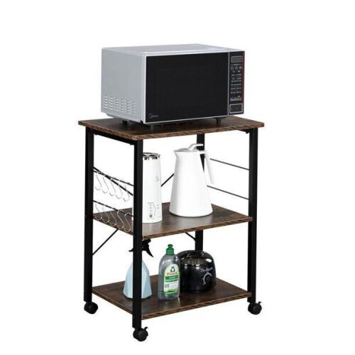 3-Tier Kitchen Microwave Cart - Lot 819
