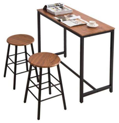 3-Piece Pub Table Set with 2 Bar Stools - Lot 902