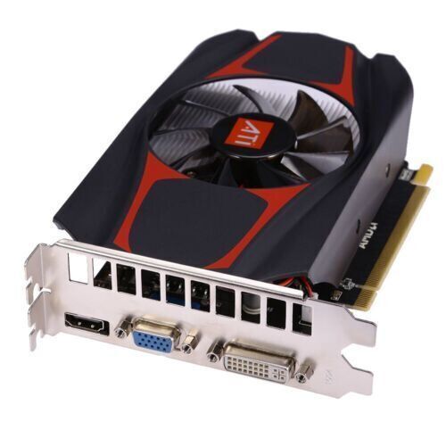 ATI Radeon HD7670 Video Graphics Card with Cooling Fan, 4GB, DDR5, 128-Bit, PCI-E for AMD - Lot 929