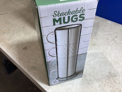 Stackable Mugs with Rack - Lot 949