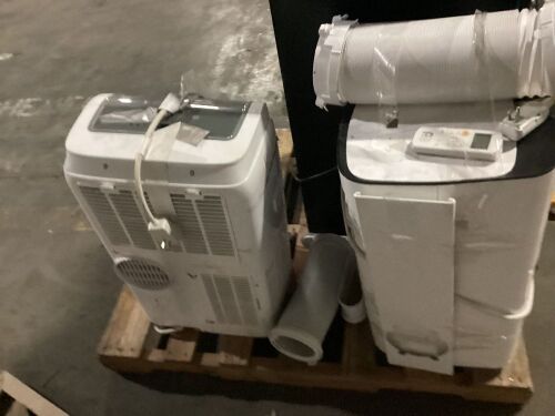 Lot of (2) Portable Air Conditioners & (1) Galanz Household Refridgerator GLR0TBKER for Parts - Lot 429