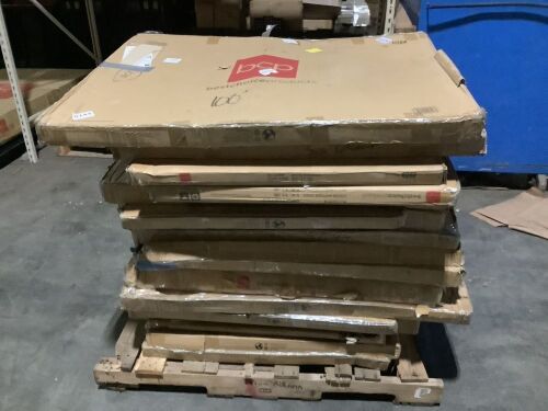 Lot of (18) Fireplace Screens - Multiple Styles/Colors - Lot 689