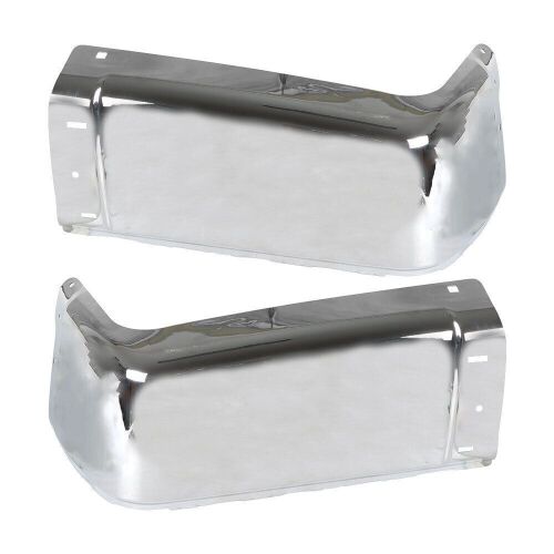 Chrome Steel Rear Bumper End Cap with Sensor Holes for 2007-2013 Silverado 1500/Sierre 1500 - Lot 882