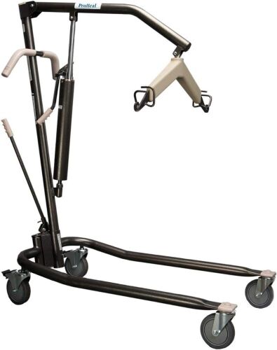Proactive Hydraulic Patient Lift, Manual Full Body Lifter, 6 Point Spreader, 450 lbs Capacity - Lot 71