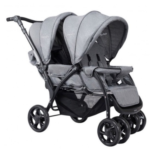 Foldable Lightweight Front Back Seats Double Baby Stroller-Gray, Appear New, Retail $232.33 - Lot 100