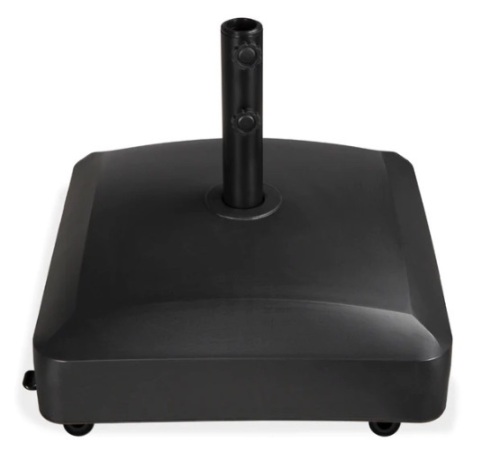 Fillable Mobile Umbrella Base Stand w/ 4 Wheels, 2 Locks, 137lb Capacity, Appears New - Lot 111