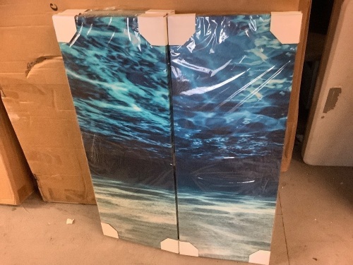 5 Panel Water Scene Wall Art, Appears New - Lot 117