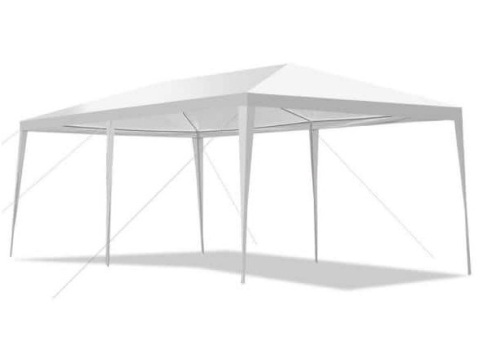 10 ft. x 20 ft. White Outdoor Party Wedding Canopy Gazebo Pavilion Event Tent, Appears New, Retail $154.21 - Lot 198
