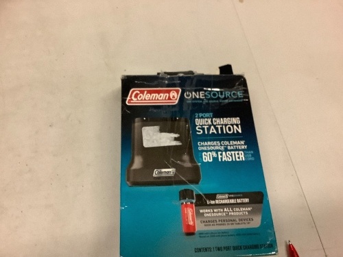 Coleman 2 Port Quick Charging Station, Untested, Ecommerce Return - Lot 201