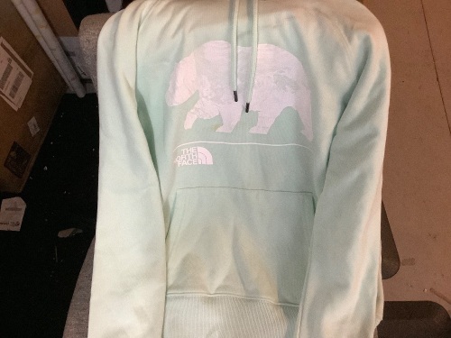 Women's Bearscape 2 PO Hoodie Misty Jade, Small, Dirty Spots, Ecommerce Return - Lot 313