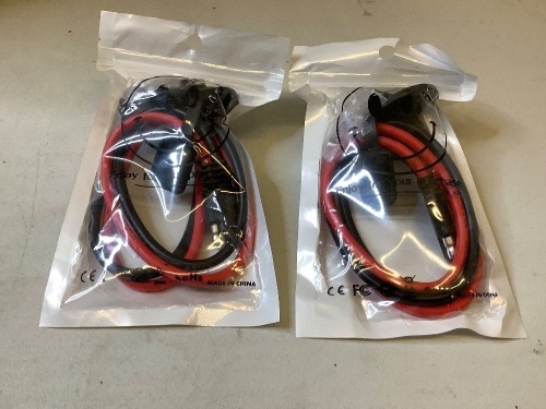Lot of (2) SAE Connector Cable Plug, Appears New - Lot 389